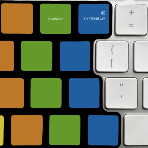 keyboard with Skinny Typehelp example